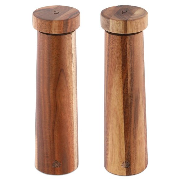 Navaris Other - Navaris Salt and Pepper Mill Set - Adjustable Acacia Wood Salt and Pepper